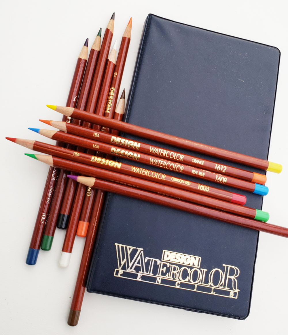 Fueled by Clouds & Coffee: Vintage Colored Pencils: Design Watercolor
